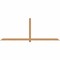 Ekena Millwork Eugene Smooth Timber Gable Bracket, Western Red Cedar, 108"W x 40"H x 1 1/2"D x 3 1/2"F, 9/12 Pitch GBW108X40X0204EUG00SWR - alternate 1